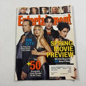 Entertainment Weekly Magazine 807 Feb 18 2005 Sin City Jessica Alba Bruce Willis